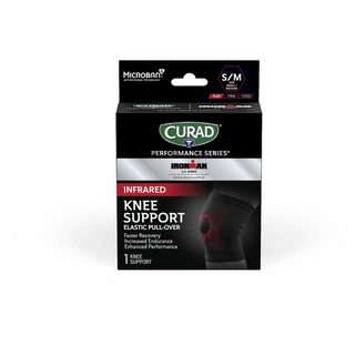 SUPPORT KNEE ELASTIC L/XL INFRARED 4/CS | Quantity - 1x 4 Each / Case