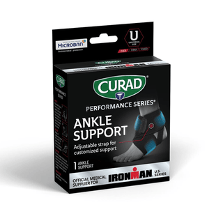 WRAP ANKLE ADJUSTABLE RETAIL BLK 4/C | Quantity - 1x 1 Each / Each