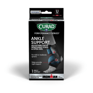 BRACE ANKLE W/STAYS RETAIL BLK 4/CS | Quantity - 1x 4 Each / Case