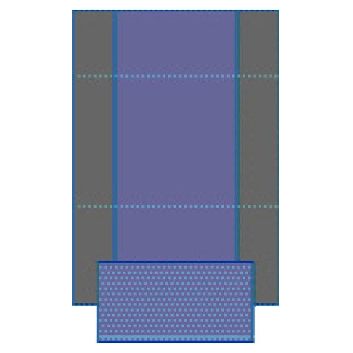 CVR TBLE HVYDUTY W/EXTENSION 77X96 50/CS