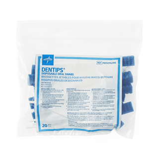 SWAB ORAL DENTIPS UNTREATED BLUE 20EA/PK