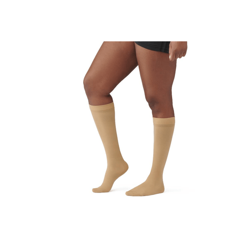 HOSIERY COMP KNEE 20-30 SMALL A TAN