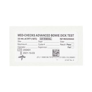 PACK TEST BOWIE DICK ADVANCED 4PK/30EA