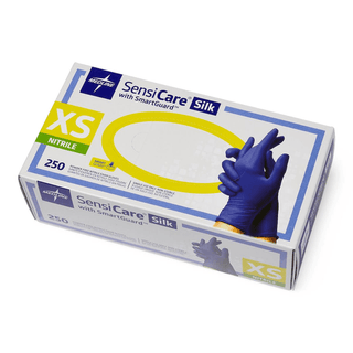 GLOVE EXAM PF NITRILE SILK W/FILM  XS | Quantity - 1x 250 Each / Box