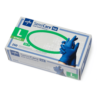 GLOVE EXAM NTRL SENSICARE-ICE W/FILM LG | Quantity - 1x 250 Each / Box