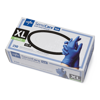 GLOVE EXAM NTRL SENSICARE-ICE W/FILM XL | Quantity - 1x 230 Each / Box