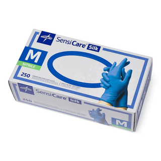 GLOVE EXAM PF NITRILE SILK  MEDIUM | Quantity - 1x 250 Each / Box