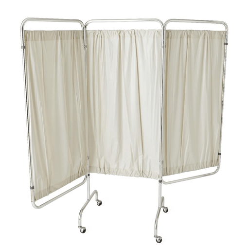 SCREEN 3 PANEL FLAME RETARDANT CASTER | Quantity - 1x 1 Each / Each