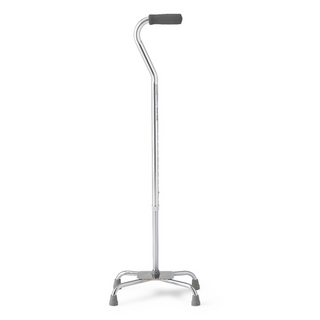 CANE  QUAD  LARGE BASE  300 LB  CHROME | Quantity - 1x 2 Each / Case