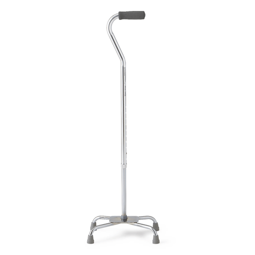 CANE  QUAD  LARGE BASE  300 LB  CHROME | Quantity - 1x 2 Each / Case