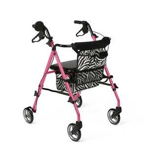 ROLLATOR  POSH  PINK  ZEBRA