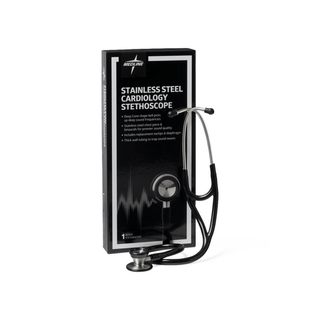 STETHOSCOPE  CARDIOLOGY  STNLSS STL BLK | Quantity - 1x 1 Each / Each