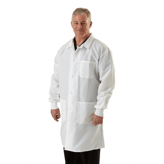 COAT LAB RESISTAT MEN'S LT.BLUE SM EA