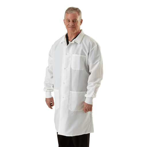 COAT LAB RESISTAT MEN'S LT.BLUE SM EA