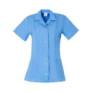 TUNIC WOMEN A LINE 65P/35C POPLN BLUE XL | Quantity - 1x 1 Each / Each