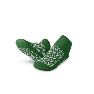 SLIPPER DOUBLE TREAD GREEN MEDIUM 1/PR