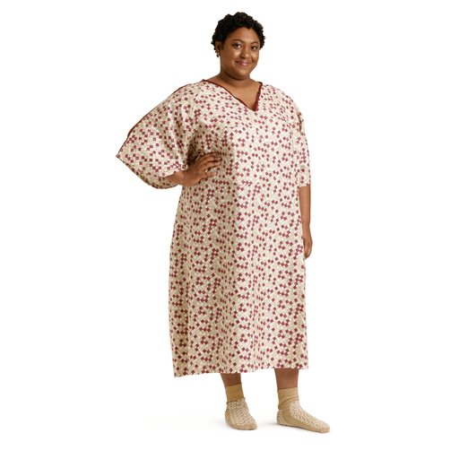 GOWN IV EXAM TIESIDE ROYALE WINE 5XL | Quantity - 1x 12 Each / Dozen