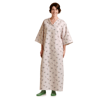 GOWN PATIENT TIESIDE GALAXY PRINT GREY | Quantity - 1x 12 Each / Dozen