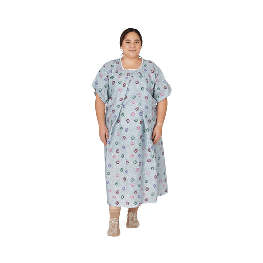 GOWN MATERNITY MOTHERS SWIRLS ON BLUE | Quantity - 1x 12 Each / Dozen