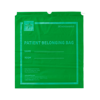 BAG PATIENT BELONG DRWSTRG 18X20 LIMEGRN | Quantity - 1x 250 Each / Case