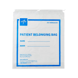 BAG PATIENT BELONG DRWSTRG 18X20 CLEAR | Quantity - 1x 250 Each / Case