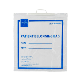 BAG PATIENT BELONG RGD HDL 18X20X4 CLEAR | Quantity - 1x 250 Each / Case