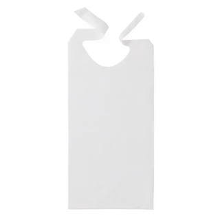 BIB TISSUE/POLY W/ TIES 16X33 WHITE | Quantity - 1x 300 Each / Case