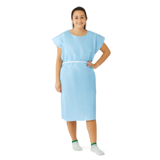 GOWN PATIENT X-RAY T/P BLUE 30X42 | Quantity - 1x 50 Each / Case