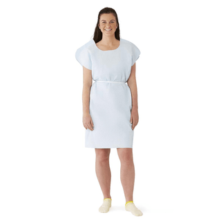 GOWN PATIENT DELUXE T/P/T BLUE 30X42