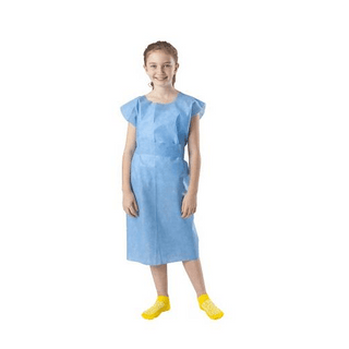 GOWN PEDIATRIC T/P/T BLUE 21X36IN