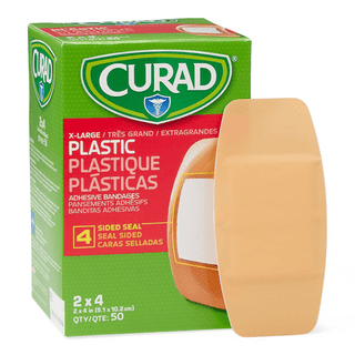 BANDAGE ADHSVE PLASTIC 2 X4  ST LF 50/BX | Quantity - 1x 50 Each / Box