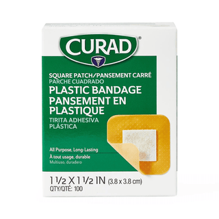 BANDAGE ADHESIVE PATCH 1.5X1.5 LF 10 | Quantity - 1x 100 Each / Box