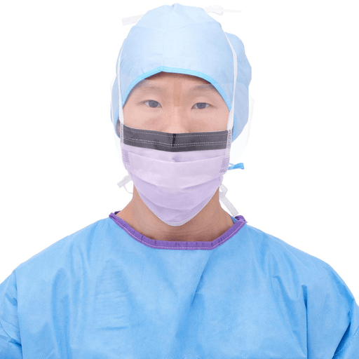 MASK  TIE  PURPLE  SHIELD  FOAM  LVL 3 | Quantity - 1x 25 Each / Box