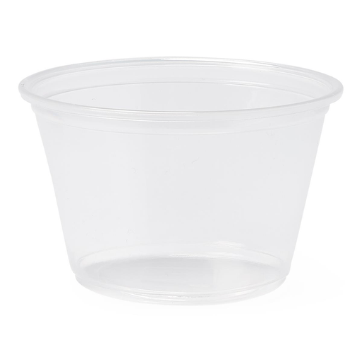 CUP PLASTIC  4 OZ PORTION  CLEAR