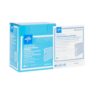 DRESSING ADHESIVE SURGICAL 4X6 (4X3 PAD) | Quantity - 1x 200 Each / Case