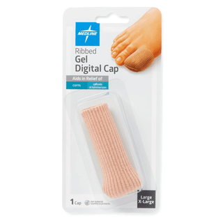 GEL RIBBED DIGITAL CAPS L/XL  EA | Quantity - 1x 1 Each / Each