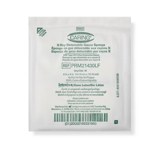 GAUZE SPONGE XRAY 4 X4  16PLY STRL 10/PK | Quantity - 1x 1350 Each / Case