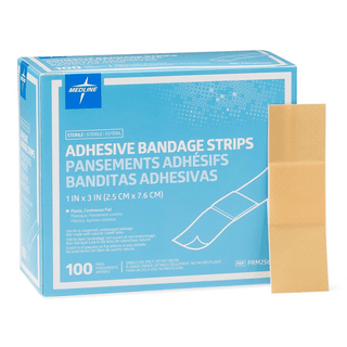 BANDAGE ADHESIVE PLASTIC 1 X3  ST LF | Quantity - 1x 100 Each / Box