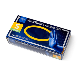 GLOVE EXM NITRILE EXTD CUFF LF S | Quantity - 1x 500 Each / Case