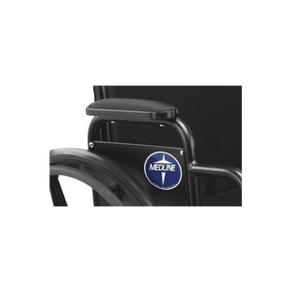 PAD ARMREST NYLON BLK DESK-LENGTH