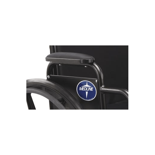 PAD ARMREST NYLON BLK DESK-LENGTH