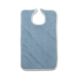 BIB ADULT TERRY HOOK&LP 10 OZ BLU 18X30 | Quantity - 1x 12 Each / Dozen