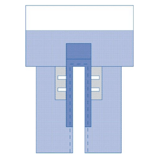 DRAPE SPLIT CV PCH CLR TP ST 12/CS
