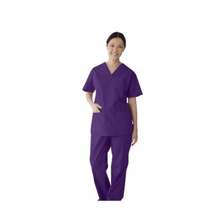 TOP SCRUB 2LOWER-PKTS C-EASE PURPLE 5XL