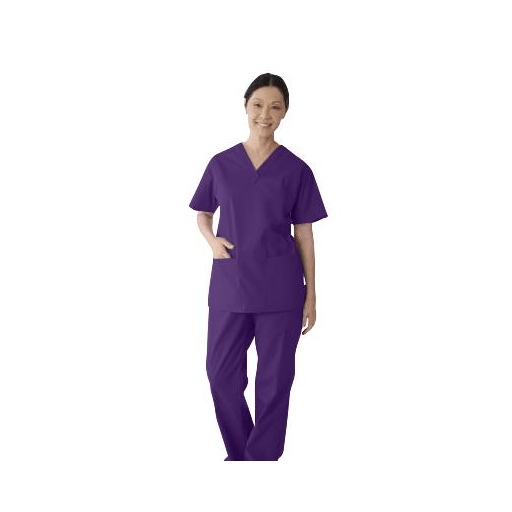 TOP SCRUB 2LOWER-PKTS C-EASE PURPLE 5XL