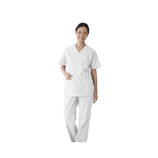 TOP SCRUB 2LOWER-PKTS C-EASE WHITE 5XL