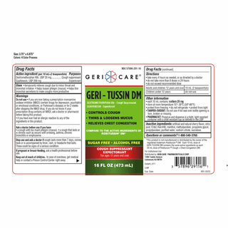 GUAIFENESIN 200MG+DM 20MG SF/AF LIQ 16OZ