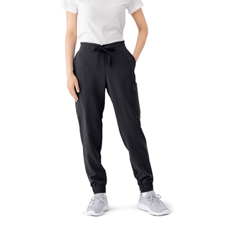 PANT SCRUB AVE WOMEN JOGGER7PKT BLK 2XLP