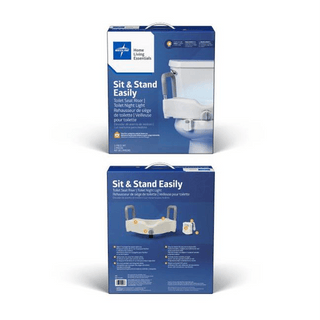 2 PIECE SEAT  TOILET  RISER KIT | Quantity - 1x 1 Each / Each