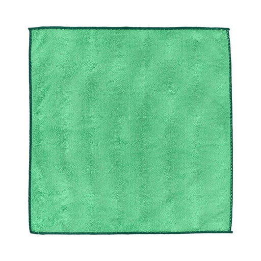 CLOTH MICROFIBER LTWT 16X16 GREEN 250/CS